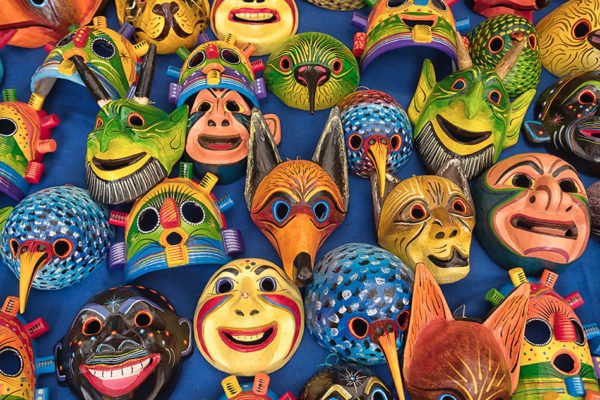 Ecuador colorful masks