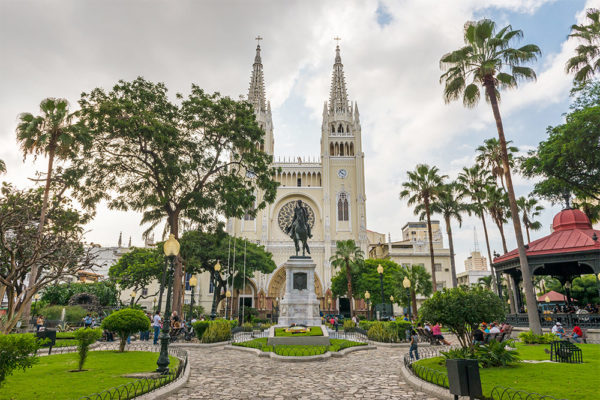 Catedral Metropolitana at Parque Bolivar, Guayaquil Ecuador