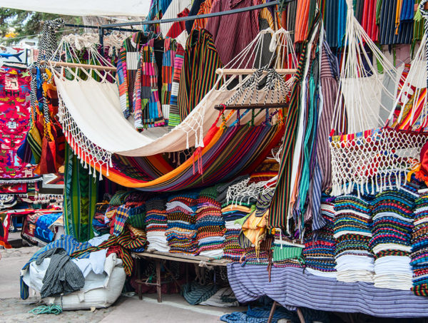 Otavalo market, hammocks